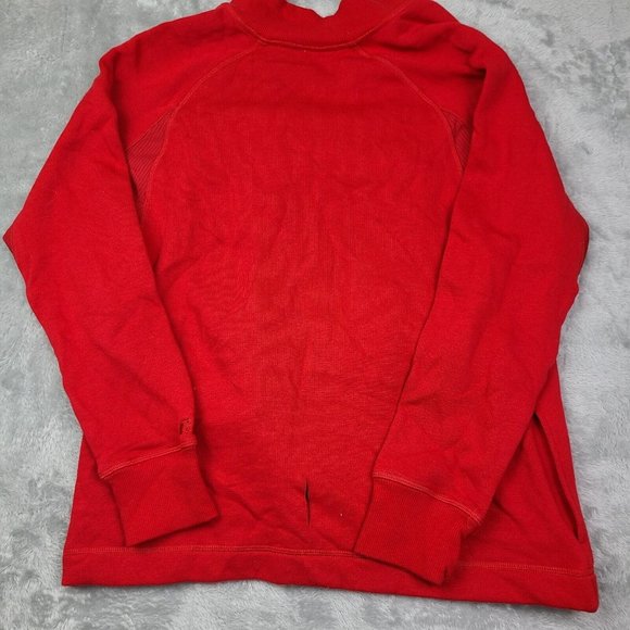 Vintage 2007 Russell Athletic Men’s Medium Vented Fleece Cadet Jacket Tango Red - Picture 3 of 9